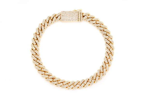 14MM Miami Cuban Diamond Bracelet 14k Solid Gold 9.50ctw
