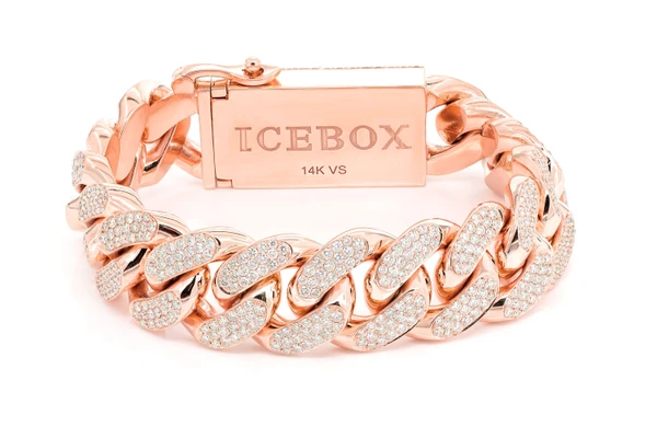 20MM Miami Cuban Diamond Bracelet 14k Solid Gold 20.85ctw