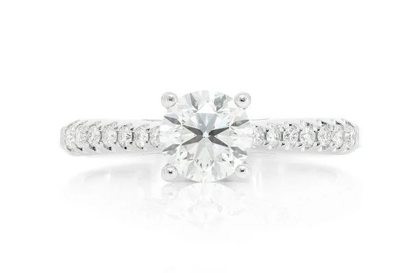 1.00ct Round - Diamond Engagement Ring - All Natural
