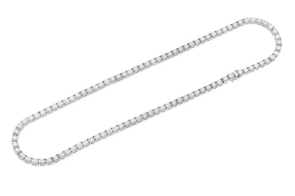 10pt Miracle-Set Diamond Necklace 14k Solid Gold 9.50ctw