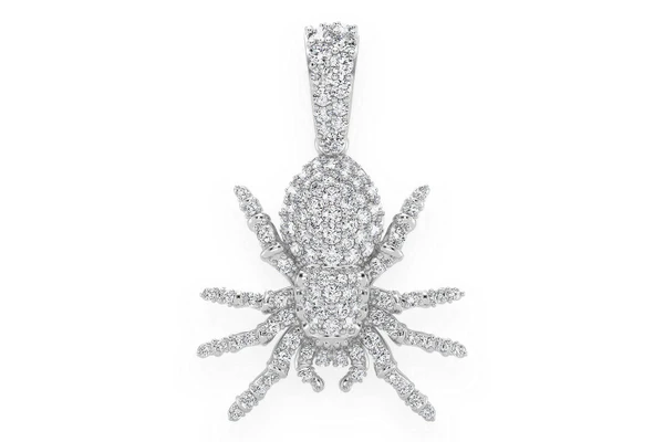 Spider Diamond Pendant 14k Solid Gold 0.70ctw
