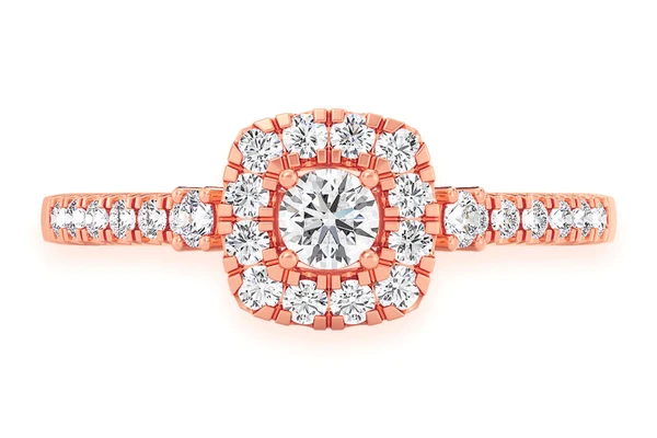 0.50ctw Single Band Double Layer - Diamond Engagement Ring - All Natural