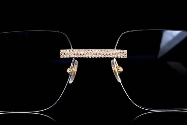 Cartier Glasses Iced Out Diamond Rimless - 1.15ctw - Yellow Gold