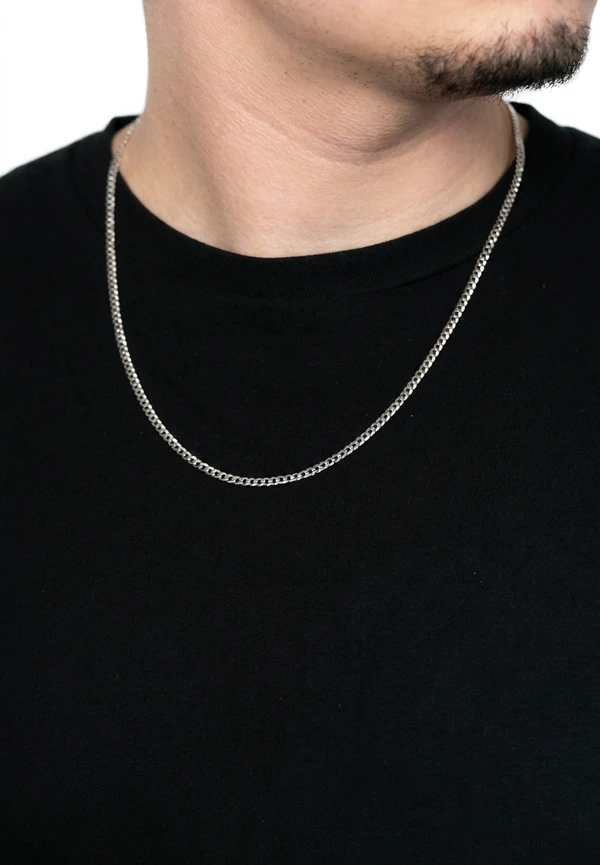 3MM Sterling Silver Flat Curb Chain