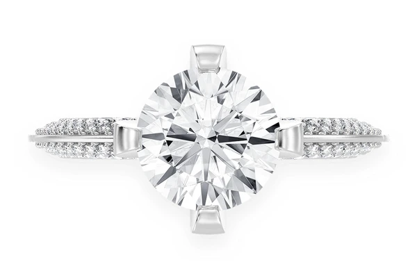 Kifey - 2.00ct Round Solitaire - Knife Edge - Diamond Engagement Ring - All Natural