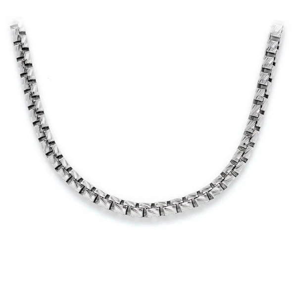 3MM Sterling Silver Diamond-Cut Box Chain