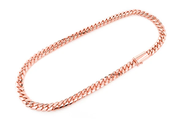 10MM Miami Cuban 14k Solid Gold Chain