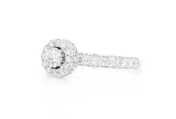 1.50ctw - Cushion Halo - Diamond Engagement Ring - All Natural