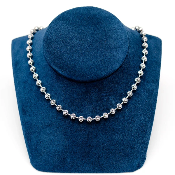 2.25MM Sterling Silver Mooncut Chain