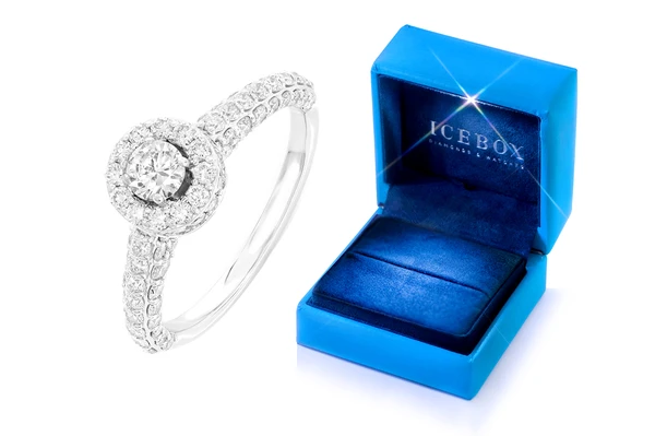 1.50ctw - Cushion Halo - Diamond Engagement Ring - All Natural