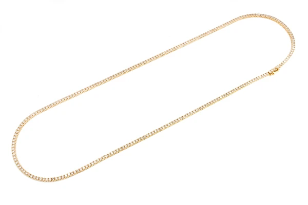 4pt Prong Set Diamond Tennis Necklace 14k Solid Gold 8.75ctw