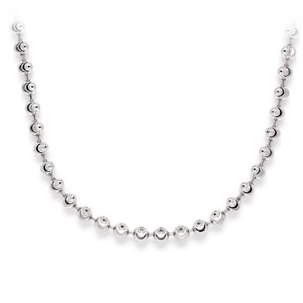 2.5MM Sterling Silver Mooncut Chain