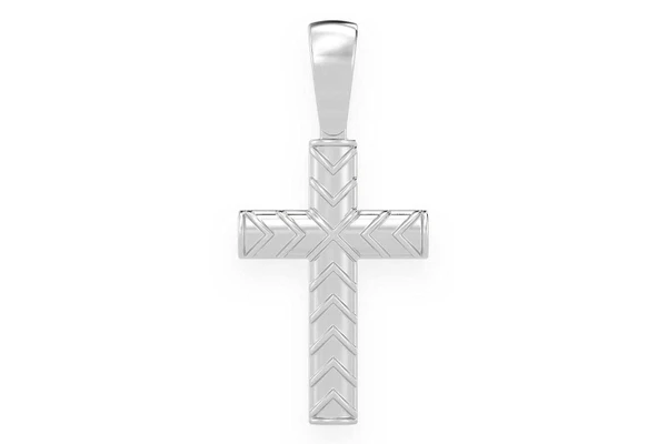 X Design Cross Pendant 14k Solid Gold