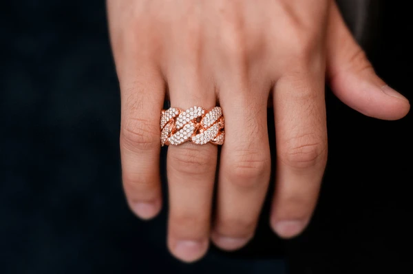 Super Miami Cuban Diamond Ring 14k Solid Gold 2.50ctw