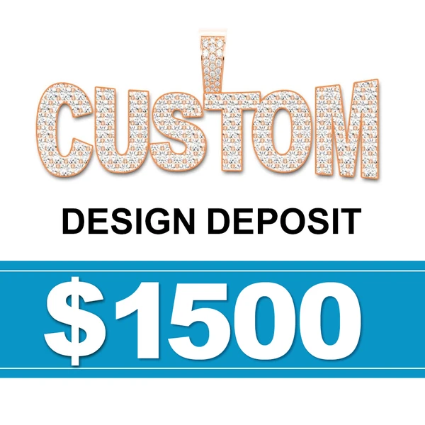 Custom Design Deposit 14k Solid Gold Vs Diamonds - Full Design Consultation