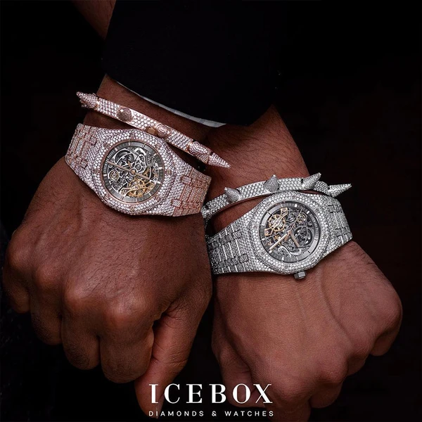 Audemars Piguet Royal Oak Skeleton 41MM - Fully Iced Out