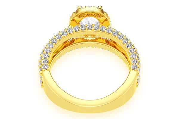 Tripp - 1.00ct Oval Diamond Engagement Ring 14k Solid Gold