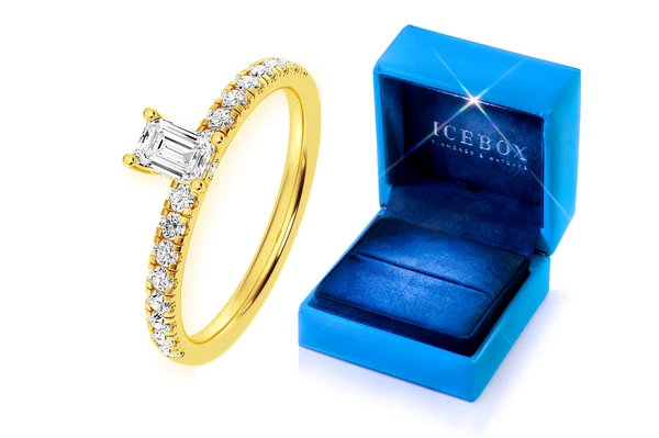 Thinn - 0.25ct Emerald Cut - Diamond Engagement Ring - All Natural