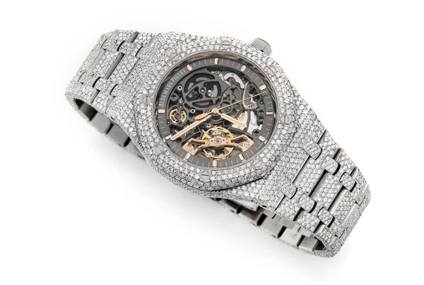 Audemars Piguet Royal Oak Skeleton 41MM - Fully Iced Out