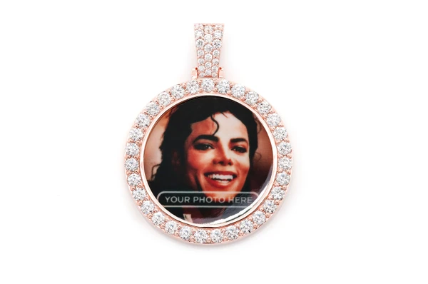 Picture Frame Memory Diamond Pendant 14k Solid Gold 2.75ctw
