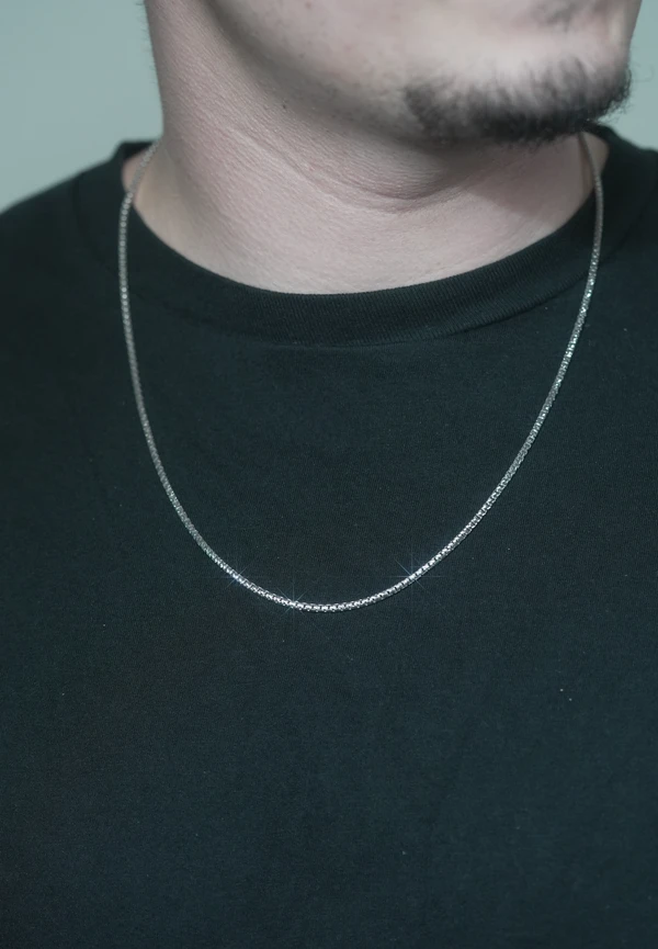 2MM Sterling Silver Diamond-Cut Box Chain