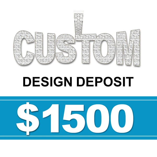 Custom Design Deposit 14k Solid Gold Vs Diamonds - Full Design Consultation