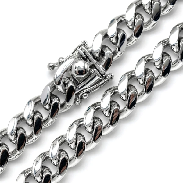 8.5MM Sterling Silver Cuban Chain