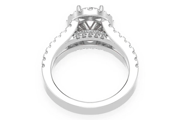 Sphinx - 1.00ct Round Solitaire - Two Row Split - Diamond Engagement Ring - All Natural