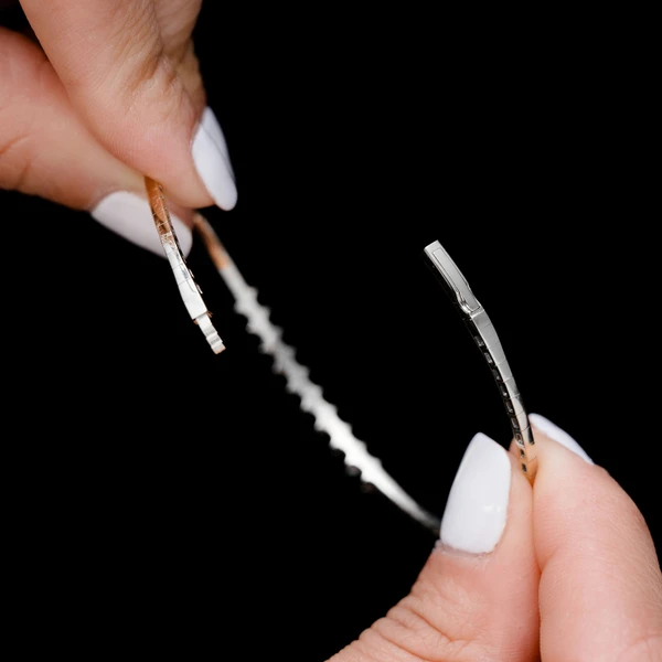 Slanted Baguette Diamond Hinge Bracelet 14k Solid Gold 0.90ctw