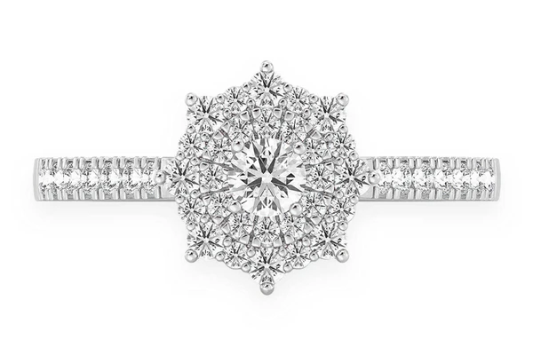 0.50ctw - Pointed Round Diamond Ring - Diamond Engagement Ring - All Natural