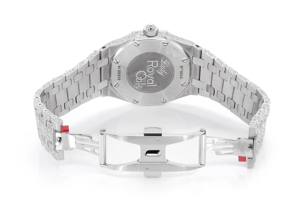 Audemars Piguet Ladies Steel 33MM Quartz - Fully Iced Out