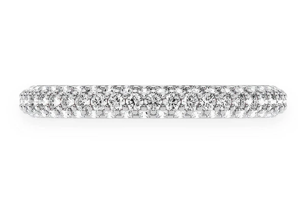 3 Row Diamond Band 14k Solid Gold 0.50ctw