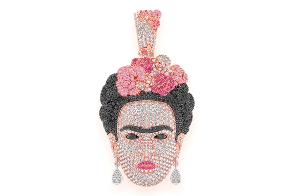 Frida Diamond Pendant 14k Solid Gold 11.00ctw