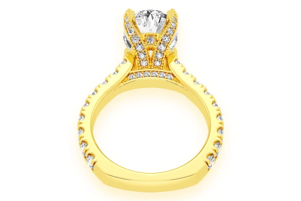 Thinn - 3.00ct Oval Diamond Engagement Ring 14k Solid Gold