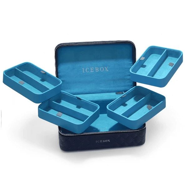 Icebox Leather World Traveler 8 Sunglasses Case