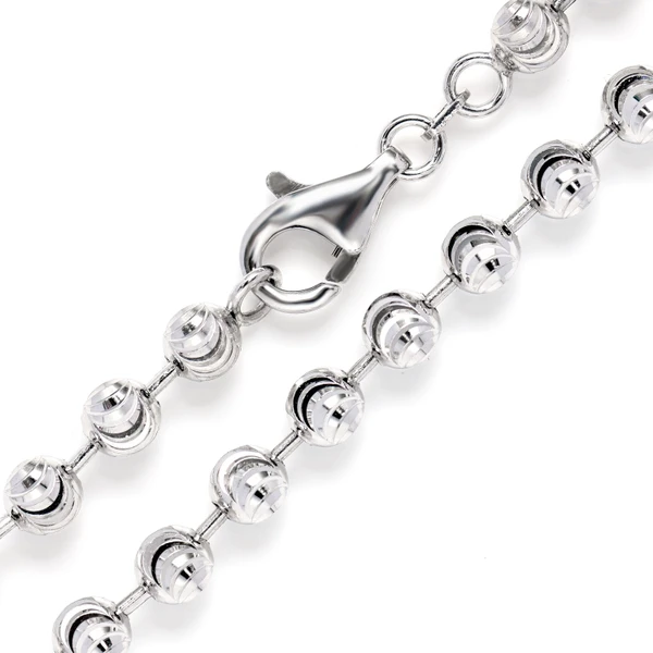 2.25MM Sterling Silver Mooncut Chain