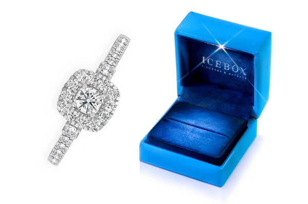 0.50ctw Single Band Double Layer - Diamond Engagement Ring - All Natural