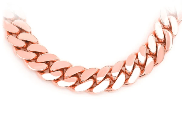 18MM Miami Cuban 14k Solid Gold Chain