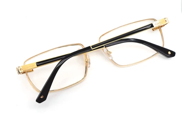 Cartier Glasses Iced Out Diamond Rims - 4.35ctw - Yellow Gold