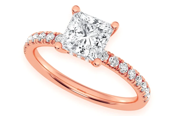Thinn - 1.00ct Princess Cut Solitaire - Diamond Engagement Ring - All Natural