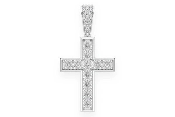 Miracle Cross Diamond Pendant 14k Solid Gold 0.15ctw