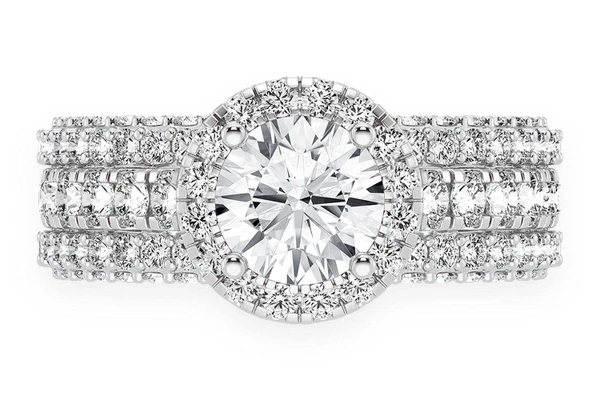 Tripp - 1.00ct Round Diamond Engagement Ring 14k Solid Gold