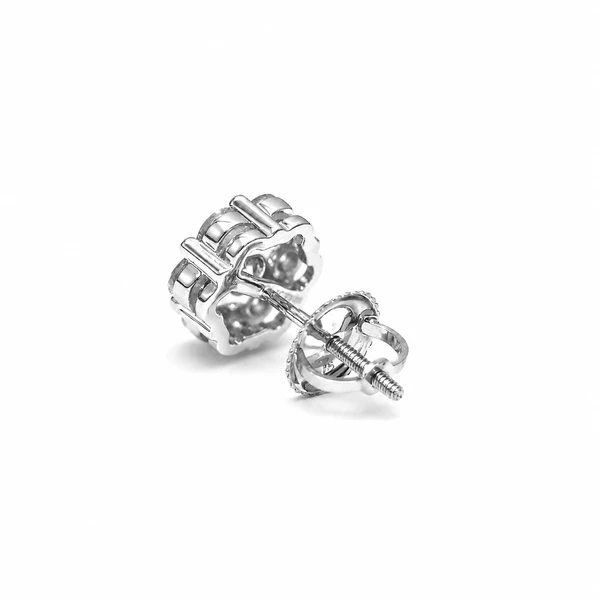Flower Stud Earrings 14k   1.00ctw