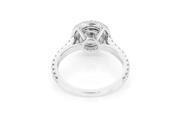 1.50ctw Round Solitaire - Halo - Diamond Engagement Ring - All Natural