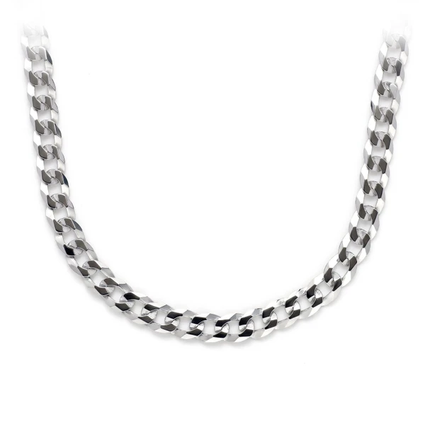 4MM Sterling Silver Flat Curb Chain