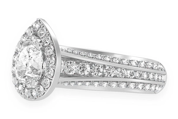 1.50ct Pear Solitaire - Diamond Engagement Ring - All Natural