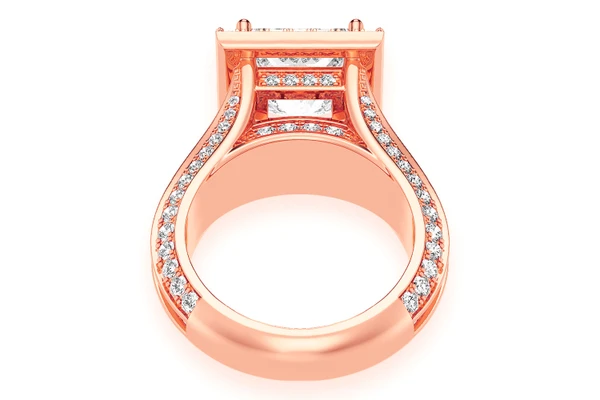 Sphinx - 3.00ct Princess Cut - Diamond Engagement Ring - All Natural