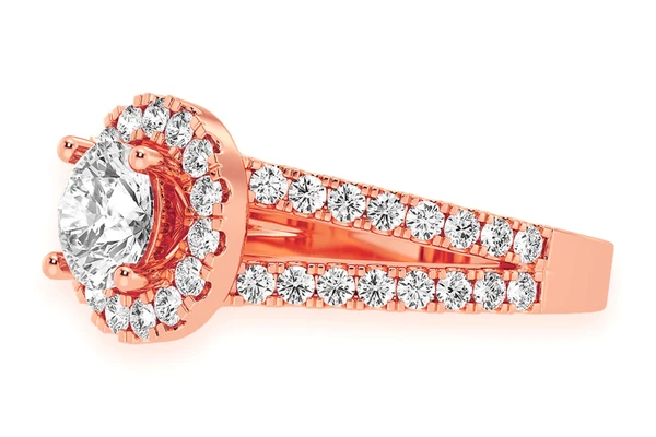 Sphinx - 1.00ct Round Solitaire - Two Row Split - Diamond Engagement Ring - All Natural