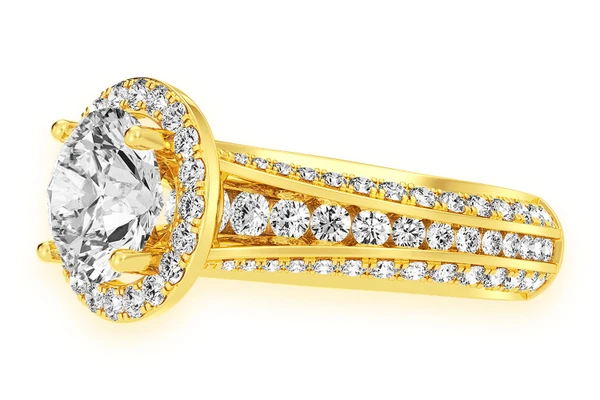 Monst - 2.00ct Round Solitaire - Diamond Engagement Ring - All Natural