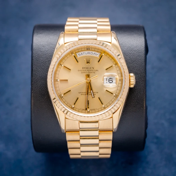Rolex Day Date 36MM (18238) Yellow Gold President - Double Quick - Watch & Box